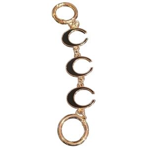 Designer Inspired Black C Purse Extender Chain